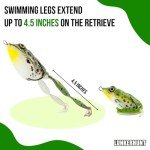 Lunker Frog Lure - Realistic Topwater Bass Fishing