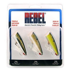 Rebel Lures Pop-R Topwater Poppers 3 Pack