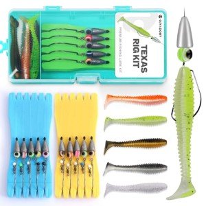 Texas Rig Kit with Paddle Tail Swimbaits - 10 PCs