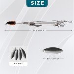 4-Blade Alabama Rigs for Bass Fishing - 2 Pack