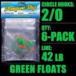 Pompano Surf Fishing Rigs with Double Hooks - 6 Pack