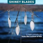 4-Blade Alabama Rigs for Bass Fishing - 2 Pack