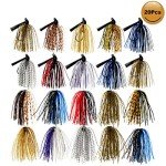 Bass Jig Set with Skirts - 20 Pieces