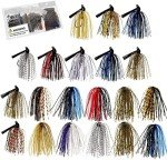 Bass Jig Set with Skirts - 20 Pieces