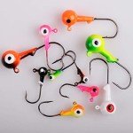 60pc Assorted Fishing Jig Heads with 3D Eyes