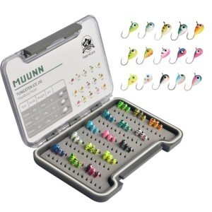 Tungsten Ice Fishing Jig Kit - 21 Glow Lures