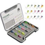 Tungsten Ice Fishing Jig Kit - 21 Glow Lures