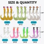 Crappie Jigs Kit: Soft Grub Lures & Hooks