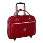 McKlein L Series Granville Red Leather Laptop Bag