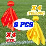 8 Pcs Flag Football Penalty and Challenge Flags