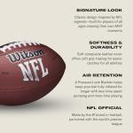 Wilson NFL MVP Football - Brown, PeeWee Size