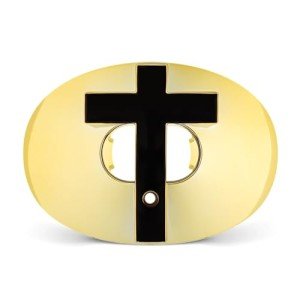 Battle Cross Chrome Oxygen Mouthguard - Gold/Black