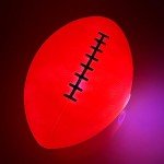 Rechargeable Glow in The Dark Football Light Up LED Ball Perfect for Evening Play,Camping and Beach Fun Outdoor Games Gifts Teen Birthday,Thanksgiving, Ideas Men/Teens