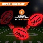 Amoupup Glow in The Dark Football Sports Gifts-Light Up Led Football Cool Stuff with Led Lights Batteries Football Good Gift Ideas for Teen Boys and Girls﻿