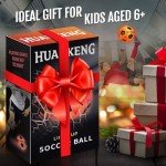 HuanKeng Rechargeable Glow in The Dark Soccer Ball Birthday Gifts for 6 7 8 9 10 11 12 13 14 15 Year Old Boys, NO.5 Sports Outdoor Light Up Soccer Ball Games Stuff for Teen Kids Boy Toys Ages 6-15