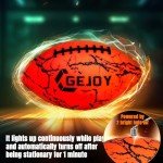Gejoy Glow in The Dark Ball LED Light up Basketball Football Volleyball Official Size Ideal Gift for Christmas Adult Man Teenage Outdoor Sport Birthday Accessories Stuff