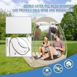 Sports Tent All Weather,Instant Tent Shelter 1-2 Person,Pop Up Bubble Tent Outdoor Provides Rain Tent for Soccer, Football Watching Sports Events, Camping, Fishing