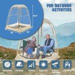 Sports Tent All Weather,Instant Tent Shelter 1-2 Person,Pop Up Bubble Tent Outdoor Provides Rain Tent for Soccer, Football Watching Sports Events, Camping, Fishing