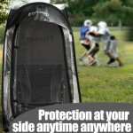 Sports Tent Pop Up Shelter: Flycoop Weather Sports Pod for 1 Person Shelter in Winter Portable Camping Pop up Tents Outdoor Cold Weather Tent Screen Bubble House Pod Tent Shade Sports Tent (Black)