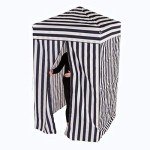 Impact 4'x4' Pop up Changing Dressing Room, Black and White