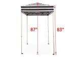 Impact 4'x4' Pop up Changing Dressing Room, Black and White