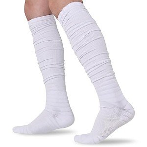 Men's Youth Ankle Support Football Socks - White