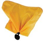 Smitty Penalty Flag with Weighted Ball, Black/Gold