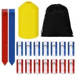 14 Player Flag Football Belt and Cone Set