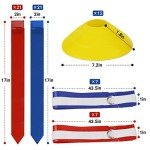14 Player Flag Football Belt and Cone Set