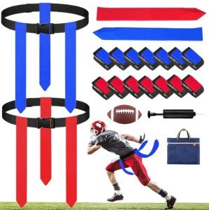 Haootadiy Flag Football Belts and Flags Set