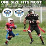 Flag Football Set, 14 Player Adjustable Flag Football Belts, 42 Football Flags, 8 Practice Cones, Size 3 Football, Pump and Bag, Perfect for Youth Adults and Children To Capture The Flag