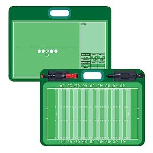Football Dry Erase Board for Coaches | 11“x15" Double-Sided Coaching Board Equipment Includes 2 White Board Markers | The Perfect Coach Gifts