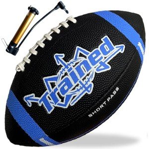 Trained Youth Football with Playbook Football Diagrams - Perfect for Kids Aged 6-12 Peewee and K2 Football. Great for Beach Football, Backyard Play & Outdoor Football Activity.
