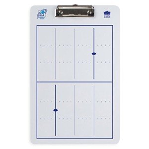 Crown Sporting Goods Dry Erase Coaching Clipboard - Different Versions for Soccer, Baskeball, Football - 1 Count of Football