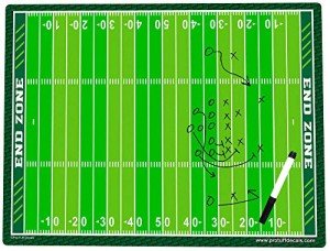Football Coach's Board Football Field Board 18" x 24" Dry Erase Play Board Pro-Tuff Board