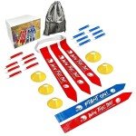 Flag Football Set - 14 Football Belts, 42 Football Flags, 5 Cones, 1 Bag - Indoor Outdoor Football Games Kit for Kids, Youth, and Adults