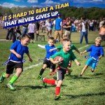 Flag Football Set - 14 Football Belts, 42 Football Flags, 5 Cones, 1 Bag - Indoor Outdoor Football Games Kit for Kids, Youth, and Adults