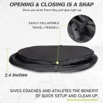 Hikeen Basketball Defender Dummy 4 Pack - Pop Up Safely Simulate Defender - Foldable Training Equipment for Basketball, Soccer, Football and More, 1 Carrying Bag