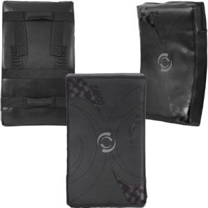 Zafco Sports Shield Blocking Pad 24 X 16 Training Sports Basketball Blocker Bag Soccer Football Lacrosse Hockey Martial Arts MMA Kick Shield Kickboxing (Black Gray)