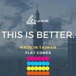LEZER 6 Inch Flat Cones, Spot Markers, Soccer Cones, Field Court Markers, Sit Spots, Flat Discs, Soccer Training Equipment, Agility Practice, Football, Made in Taiwan, Set of 24