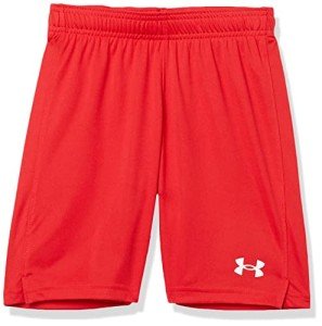 Under Armour Boys' Golazo 3.0 Shorts, Red (600)/White, Youth Large