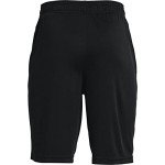Under Armour boys Prototype 2.0 Logo Shorts , Black (001)/White , Youth Small