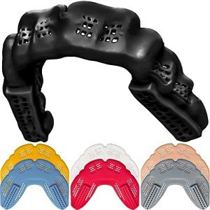 Bulletproof: World’s Thinnest Braces Mouthguard is 3X Stronger! Braces Mouth Guard for Sports & Sleeping: Football Boxing Hockey Rugby Basketball Wrestling Lacrosse MMA. Adult Youth Kids Mouthpiece.
