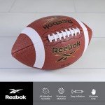 Reebok Elite Recreational Football, Official Size, Composite Leather, Innovative Soft Grip Technology, Cushion Lining, Includes Pump & Needle, VR-4K Series (Varsity)