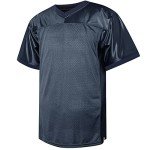 Blank Football Jersey,90s Hip Hop Sports Mesh Practice Plain Football Shirt(Navy, XX-Large)