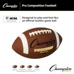 Champion Sports Official Size Composite Football, Brown (CF100)