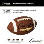 Champion Sports Official Size Composite Football, Brown (CF100)