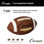Champion Sports Official Size Composite Football, Brown (CF100)