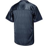 Blank Football Jersey,90s Hip Hop Sports Mesh Practice Plain Football Shirt(Navy, XX-Large)