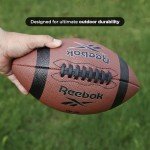 Reebok Elite Recreational Football, Composite Leather, Innovative Soft Grip Technology, Cushion Lining, Includes Pump & Needle, VR-3K Series (Junior)